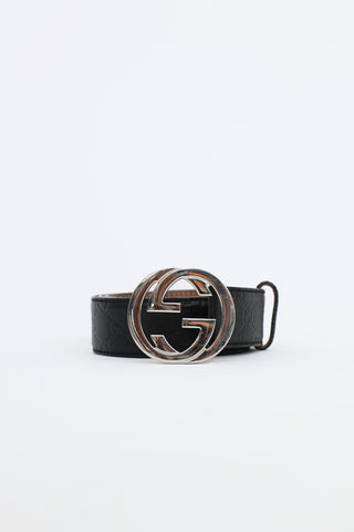 Leather Monogram Interlocking GG