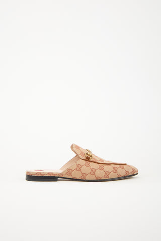 Gucci Canvas Princetown GG Monogram Mule