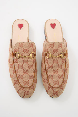 Gucci Canvas Princetown GG Monogram Mule