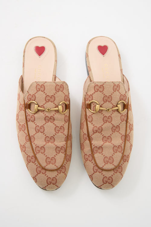 Gucci Canvas Princetown GG Monogram Mule
