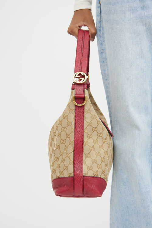 Gucci Red & Beige Miss GG Bag