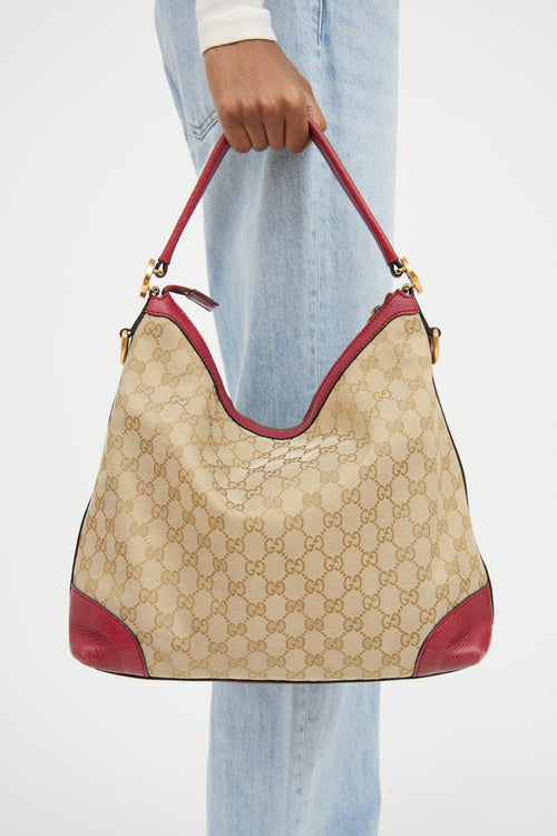 Gucci Red & Beige Miss GG Bag