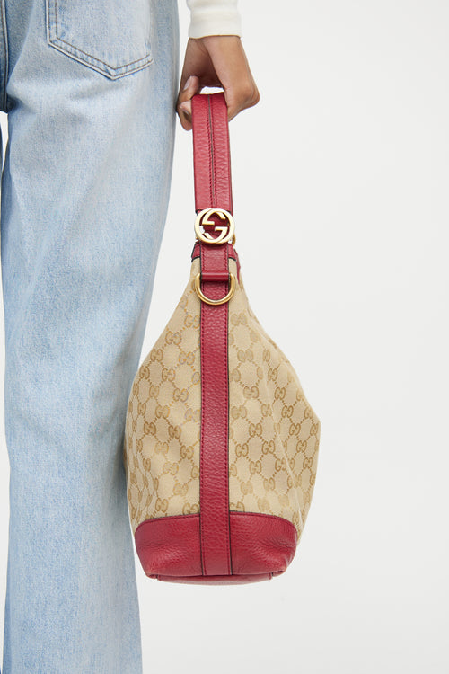 Gucci Red & Beige Miss GG Bag