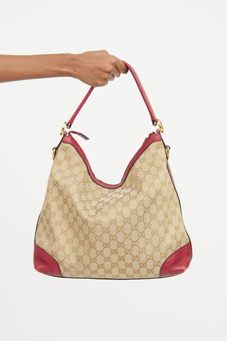 Gucci Red & Beige Miss GG Bag