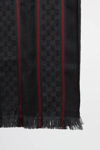 Gucci Web GG Monogram Scarf