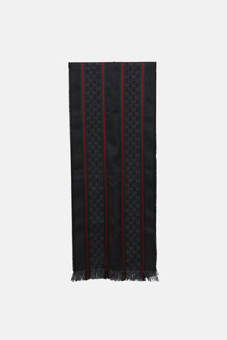 Gucci Web GG Monogram Scarf