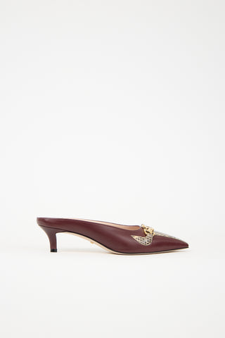 Gucci Leather Zumi Mule