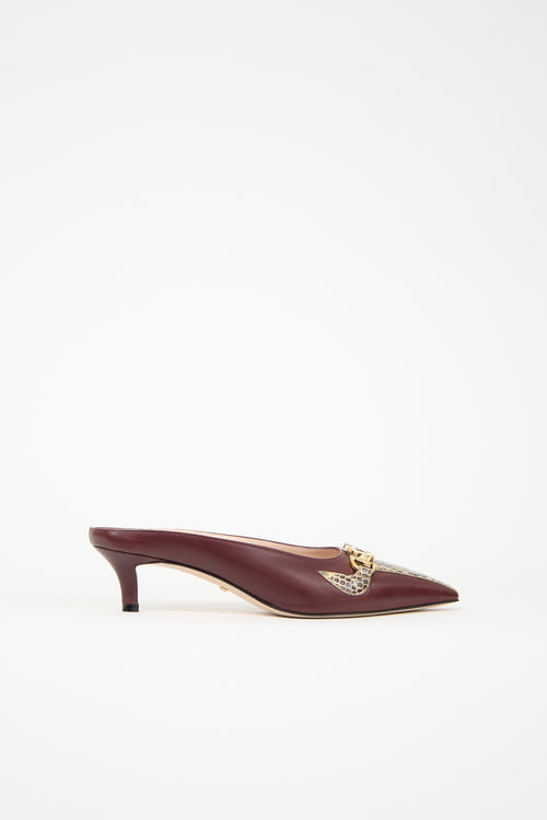 Gucci Leather Zumi Mule