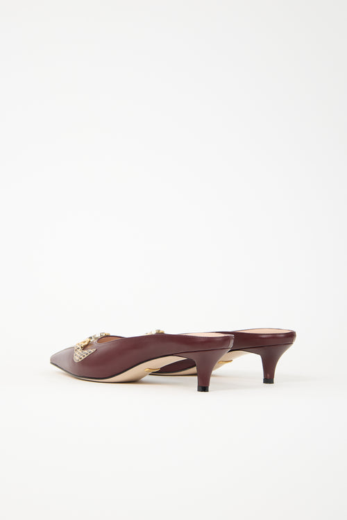 Gucci Leather Zumi Mule