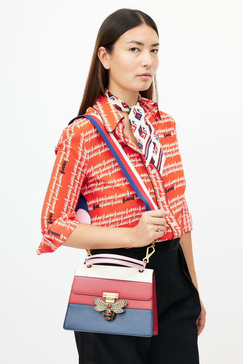 Gucci Pre-Fall 2017 Multicolour Small Queen Margaret Crossbody Bag