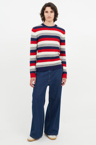 Gucci Multicolour Cashmere Stripes Sweater