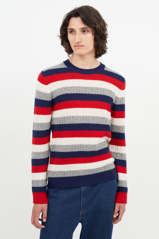 Gucci Multicolour Cashmere Stripes Sweater