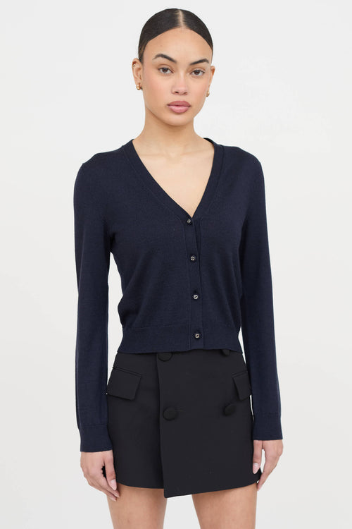 Gucci V-Neck Wool Cardigan