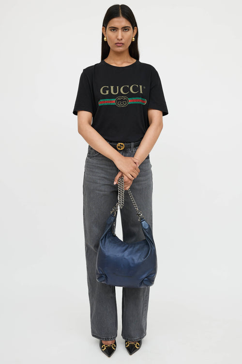 Gucci Leather Galaxy Shoulder Bag