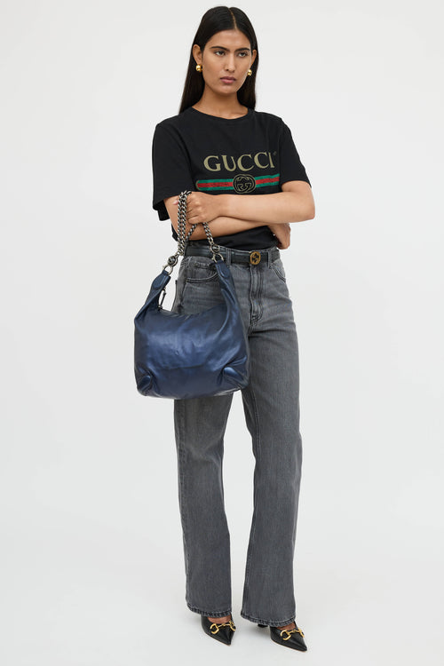Gucci Leather Galaxy Shoulder Bag
