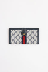 Gucci Monogram Web Long Bi-Fold Wallet