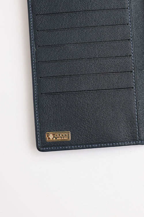 Gucci Monogram Web Long Bi-Fold Wallet