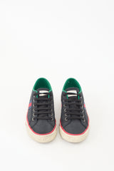 Gucci Navy & Multicolour Canvas Tennis 1977 Sneaker