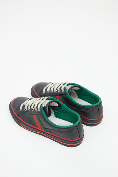 Gucci Navy & Multicolour Leather 1977 Tennis Sneaker