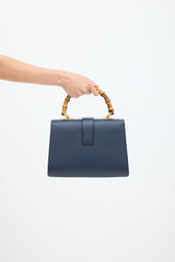 Gucci Navy & Multicolour Leather Dionysus Bamboo Bag