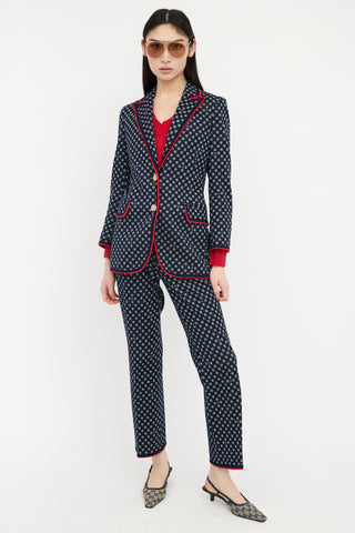 Gucci Geometric Jacquard Blazer