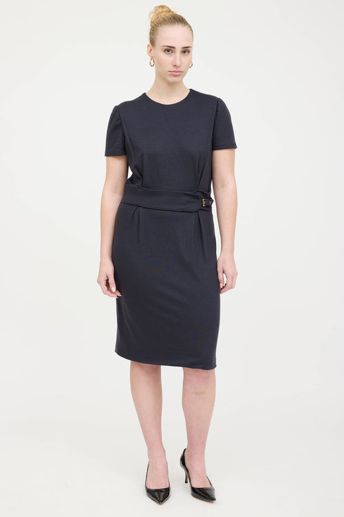 Gucci Wool Belted Dress