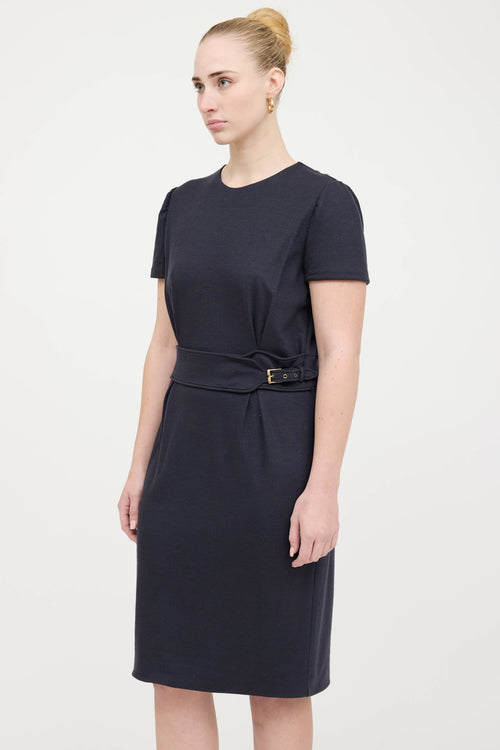 Gucci Wool Belted Dress