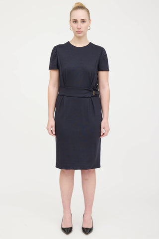 Gucci Wool Belted Dress