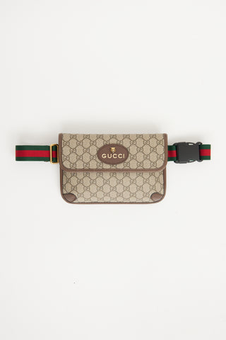 Gucci Brown Neo Vintage GG Supreme Belt Bag