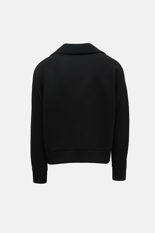 Gucci Neoprene Logo Quarter Zip Sweater