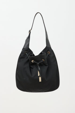 Gucci Nylon Drawstring Shoulder Bag
