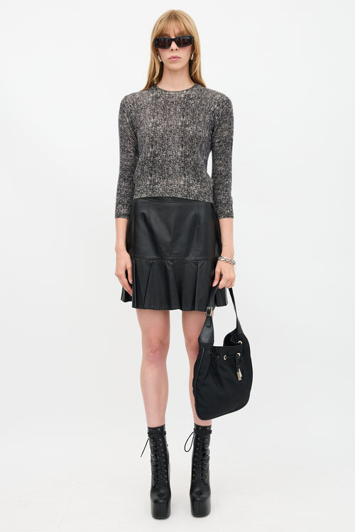 Gucci Nylon Drawstring Shoulder Bag