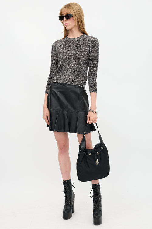 Gucci Nylon Drawstring Shoulder Bag