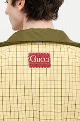 Gucci Nylon Check Reversible Jacket