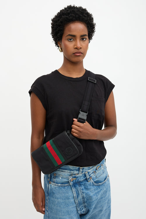 Gucci Nylon Web GG Belt Bag