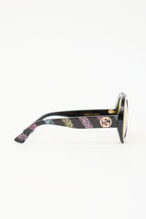 Gucci GG0319S Glitter Circle Sunglasses