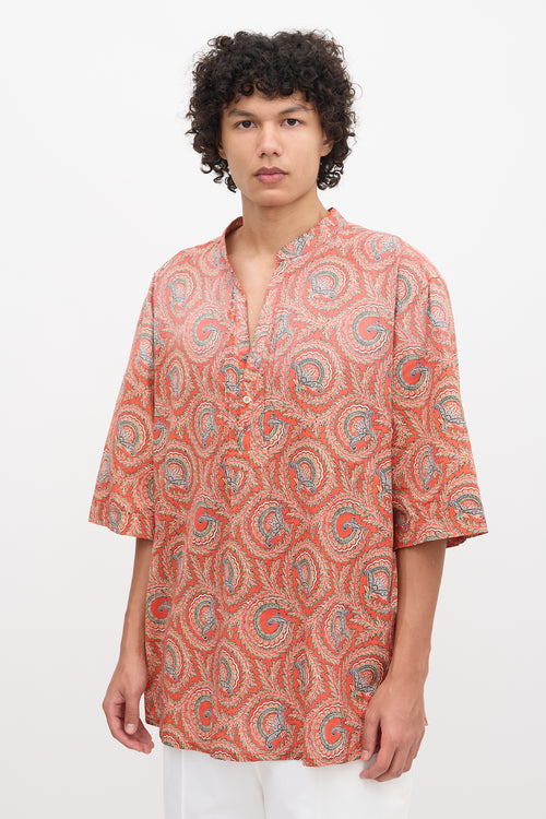 Gucci Paisley Tunic Shirt