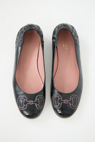 Gucci Patent Leather Ballet Flat