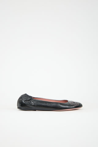 Gucci Patent Leather Ballet Flat