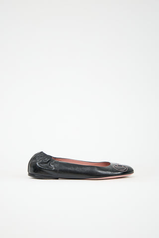 Gucci Patent Leather Ballet Flat
