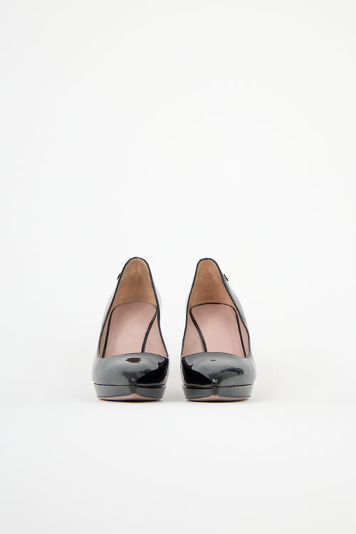 Gucci Patent Point Toe Pump