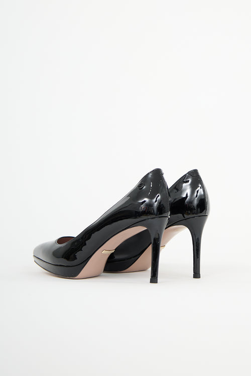 Gucci Patent Point Toe Pump