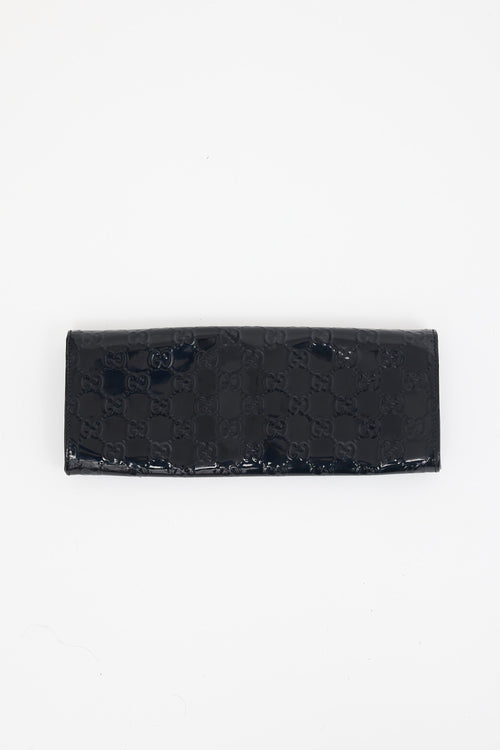 Gucci Patent GG Monogram Broadway Clutch