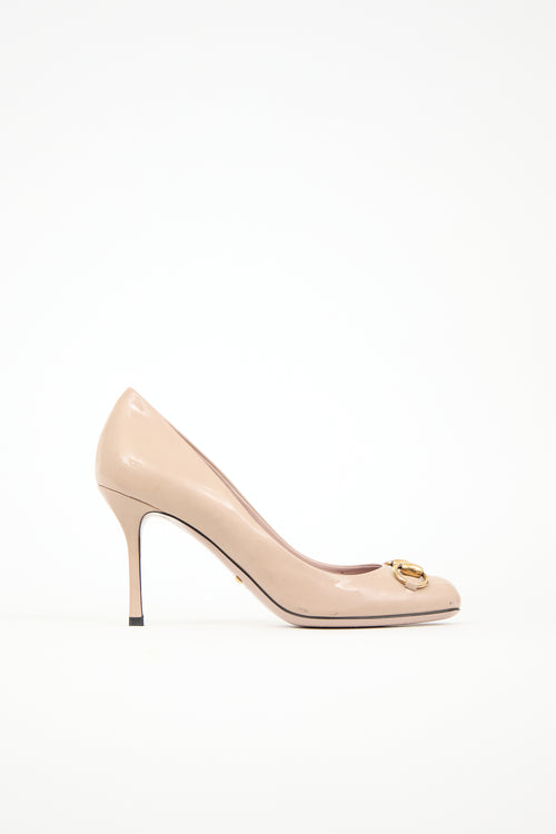 Gucci Patent Hardware Pump