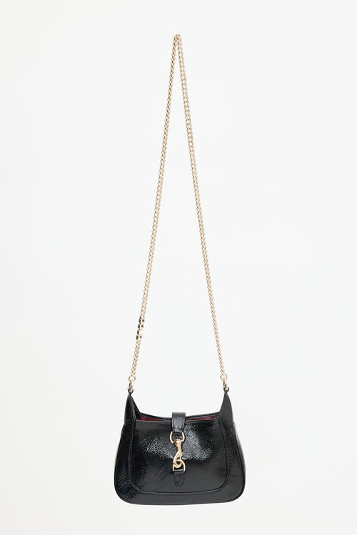 Gucci Patent Mini Jackie Notte Bag