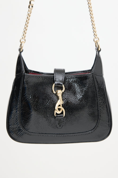 Gucci Patent Mini Jackie Notte Bag