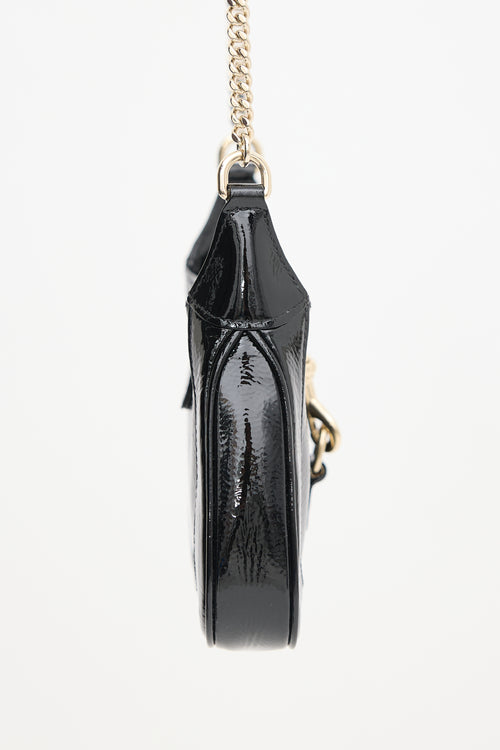 Gucci Patent Mini Jackie Notte Bag