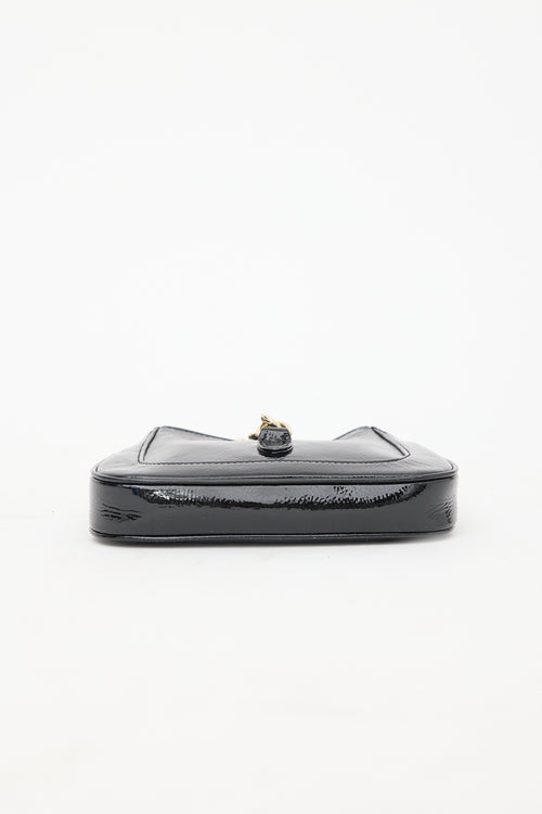Gucci Patent Mini Jackie Notte Bag