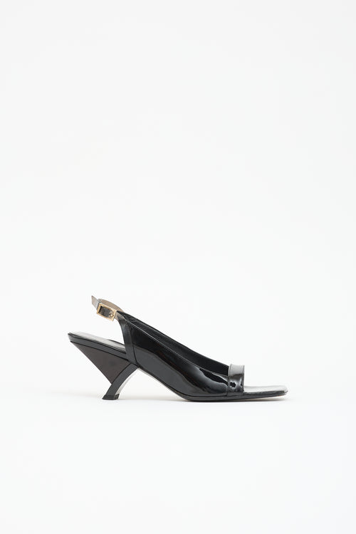Gucci Patent Slingback Sandal
