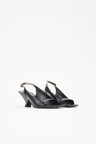 Gucci Patent Slingback Sandal